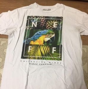 Mens White Graphic Neff Tee